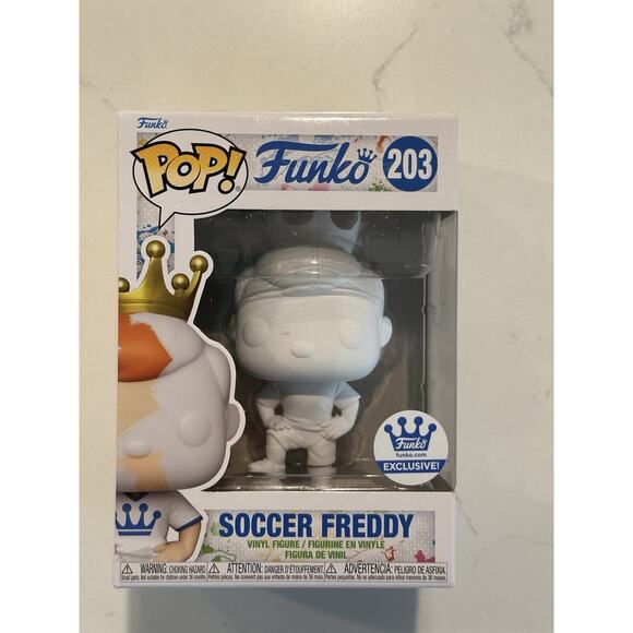 Funko Pop! Soccer Freddy #203 Funko Shop Exclusive DIY New #2 - Picture 1 of 7